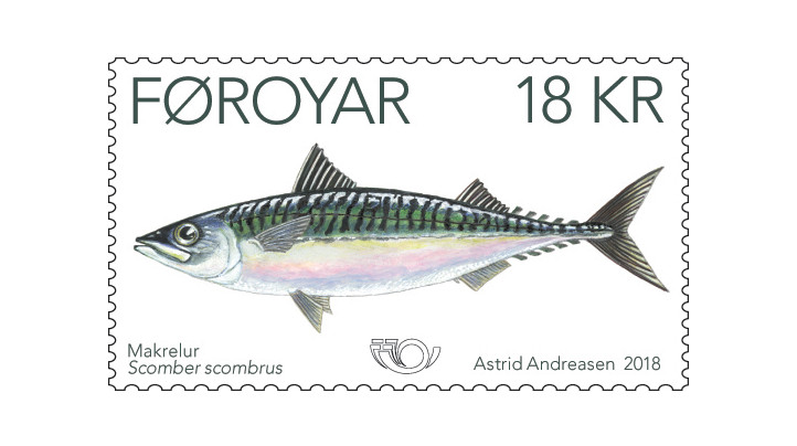 Makrill Färöiska frimärken 2018