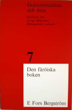 Cover of Den färöiska boken
