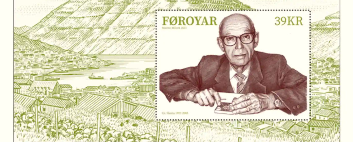 Den polsk-svenske frimärksgravören Czeslaw Slania.